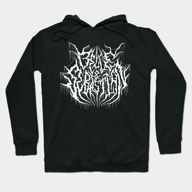 Belle & Sebastian Death Metal Logo Hoodie by dennis_schmickle